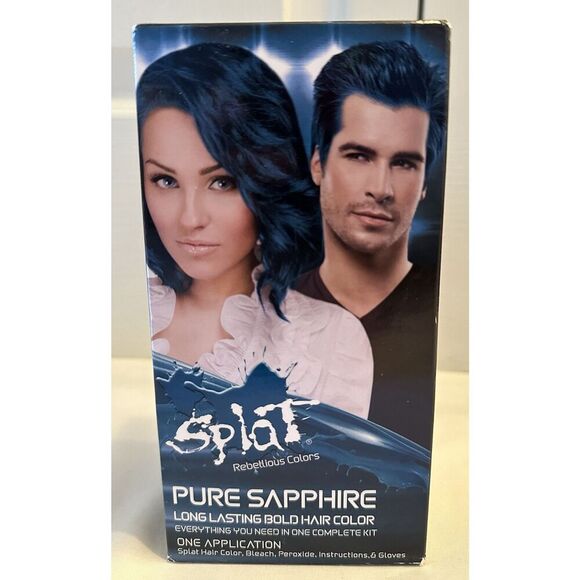Splat Pure Sapphire Long Lasting Bold Hair Color Kit NEW - Picture 1 of 3